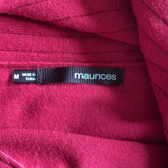 Red Cowl Neck Sweater - Picture 3 of 3